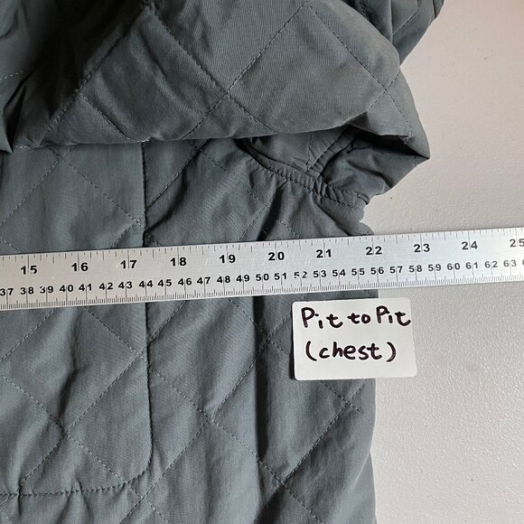 Relwen Quilted Tanker Jacket - Men's Size L - Gray Green - Picture 9 of 12